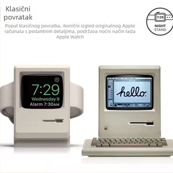Retro silikonski držač za punjenje Apple uređaja i Apple Watch Ultra baza punjenja