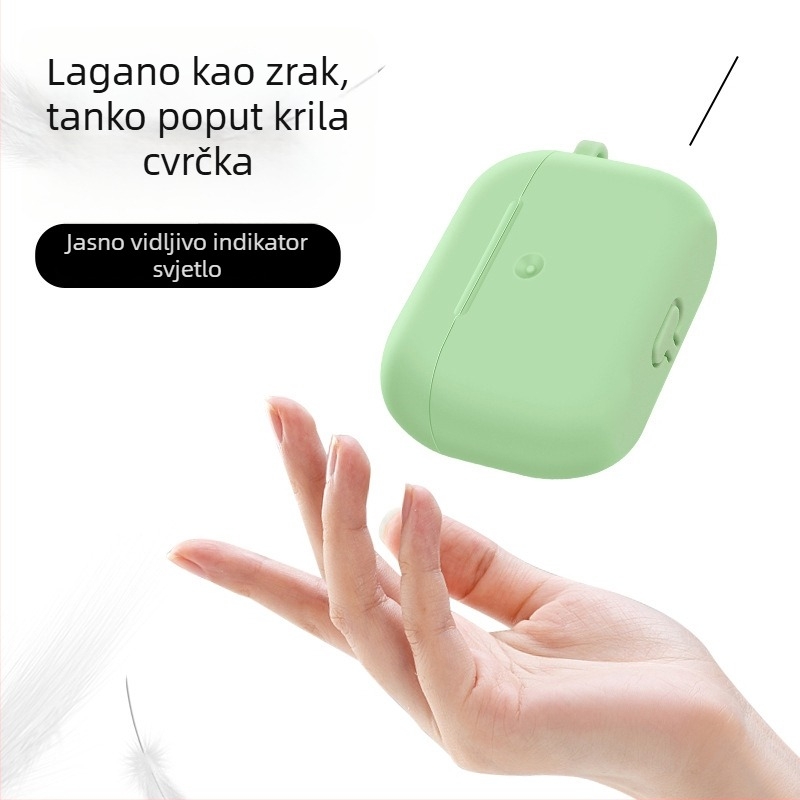 Zaštitni kućište AirPods 4, tekući silikon, injekcijsko oblikovanje, prijenosno mekano kućište