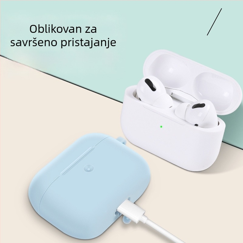 Zaštitni kućište AirPods 4, tekući silikon, injekcijsko oblikovanje, prijenosno mekano kućište