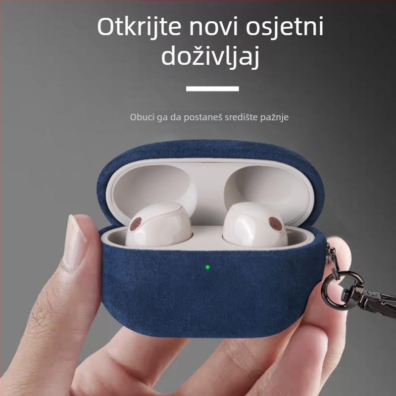Torбica za slušalice od velura za WF-1000XM5 — sve u jednom, ručna izrada, materijal PC, mogućnost prilagodbe, model 21266302016