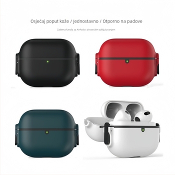 Zaštitna maska za AirPods: tvrdi kućište od silikona-PC, mat završna površina, automatsko opružno poklopac, prilagodljivo; Kompatibilno s AirPods 4, AirPods Pro 2. gen, AirPods Pro 3