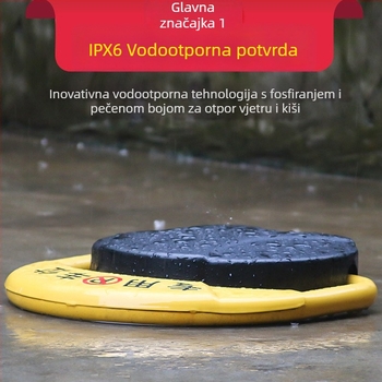 Silver Rainbow automobilno zaključavanje za parkiranje, O-tipa, od željeza, cilindar od cinkove legure