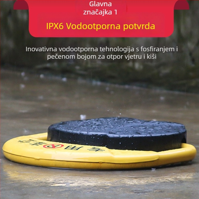 Silver Rainbow automobilno zaključavanje za parkiranje, O-tipa, od željeza, cilindar od cinkove legure
