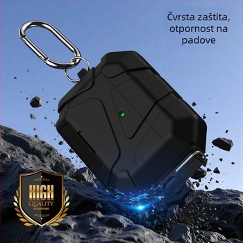 Kućište za AirPods sa stalkom, TPU materijal, višenamjensko i prijenosno, kompatibilno s AirPods serijom