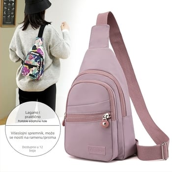 Muška chest bag – unisex dizajn, tkanina, prozračna podstava poliester, jesen 2025