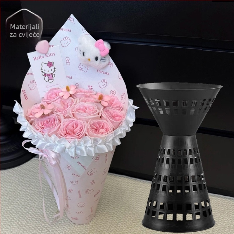 Cvijećni alat za omatanje buketa, plastika, pakiranje 60 kom/artikl, udubljenje