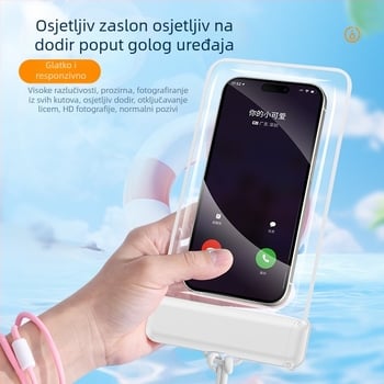 TPU vodootporna futrola za telefon, prozirna, s dodirnim zaslonom, pogodna za plivanje i ronjenje, u toplim izvorima