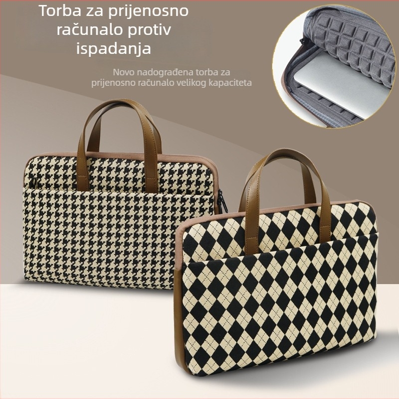 Unisex torba za prijenosno računalo s unutarnjom podstavom, 14–16 inča