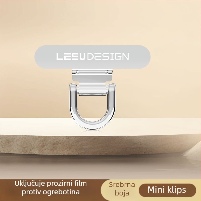 Unisex kaiš za mobitel od nehrđajućeg čelika s PU užetom i metalnom kopčom, štancanje