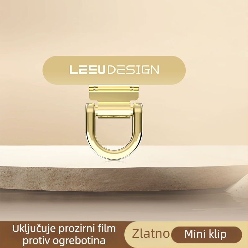 Unisex kaiš za mobitel od nehrđajućeg čelika s PU užetom i metalnom kopčom, štancanje