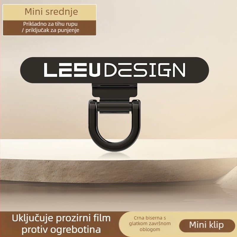 Unisex kaiš za mobitel od nehrđajućeg čelika s PU užetom i metalnom kopčom, štancanje