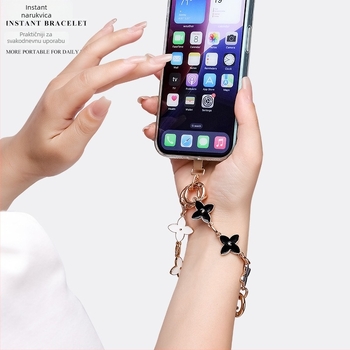 Mobitel šnura od TPU-a, poliesterska užadica, metalna kopča, geometrijski metalni privjesak, prilagodba crteža i logotipa