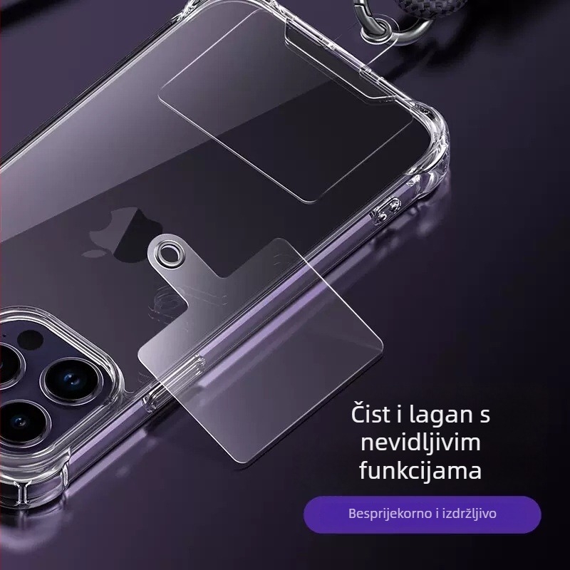 Lančić za mobitel - ručno izrađeno, s dvostrukim krajevima, poliestersko uže, metalna kopča, prilagodljivo