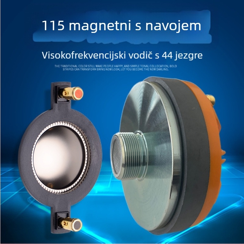 Leidezhu Visokotonski pogon – 115 magnet, 44 jezgro, 44.4 glasovna zavojnica, 44.5 membrana