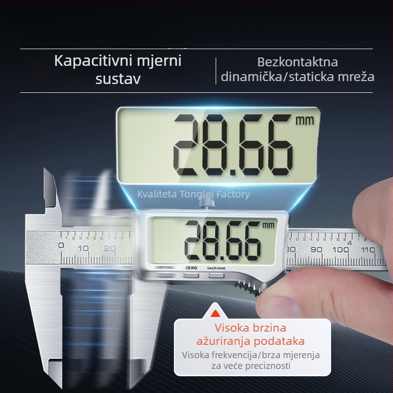 TONGLEI digitalni šubler s mjerenjem dubine – visoka preciznost, industrijskog ranga, za nakit i narukvice