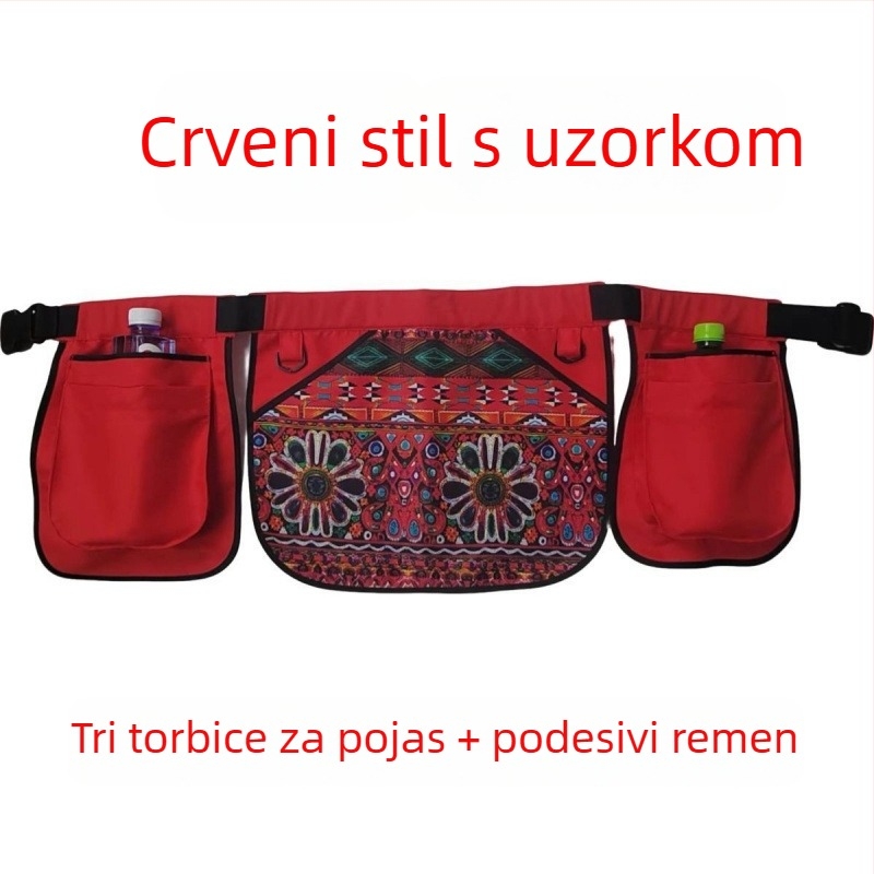 Torba za pojas u etničkom stilu, višenamjenski pojas za telefon, lagana i svestrana za putovanja i trčanje