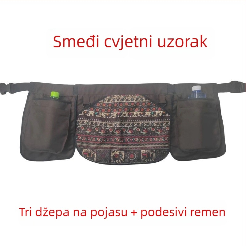 Torba za pojas u etničkom stilu, višenamjenski pojas za telefon, lagana i svestrana za putovanja i trčanje
