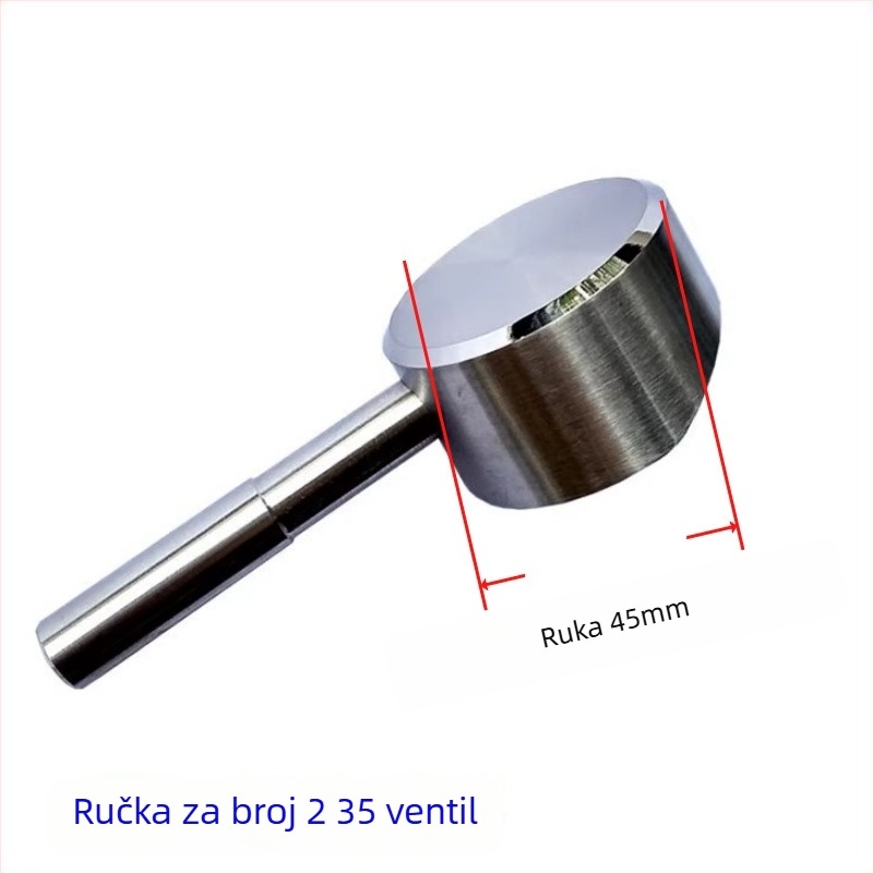 Ručka slavine od nehrđajućeg čelika 304 za toplu i hladnu vodu, brušeni završetak, keramički disk ventila, jednostavna konstrukcija, otvor spiralom