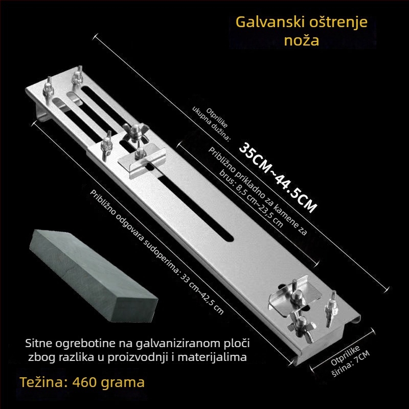 Držač dijamantnog kamena za oštrenje, teleskopski, ojačani okvir, fiksni kut