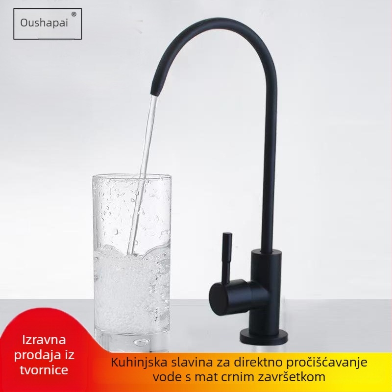Kuhinjska slavina za izravno pitje vode — nehrđajući čelik, DBN-1255, samo hladna voda, 0–90°C, 0,5 Pa