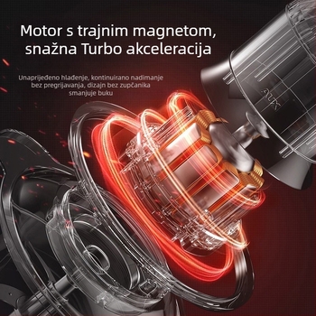 Prijenosna pumpa za automobil s digitalnim zaslonom, 12V, 120W, 60 cm crijevo, 35 L/min