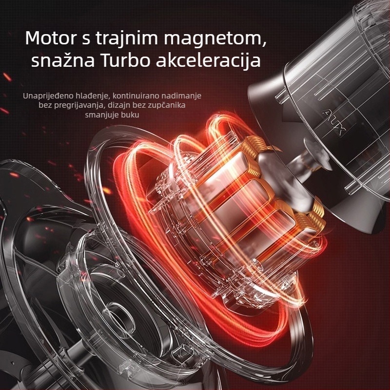 Prijenosna pumpa za automobil s digitalnim zaslonom, 12V, 120W, 60 cm crijevo, 35 L/min