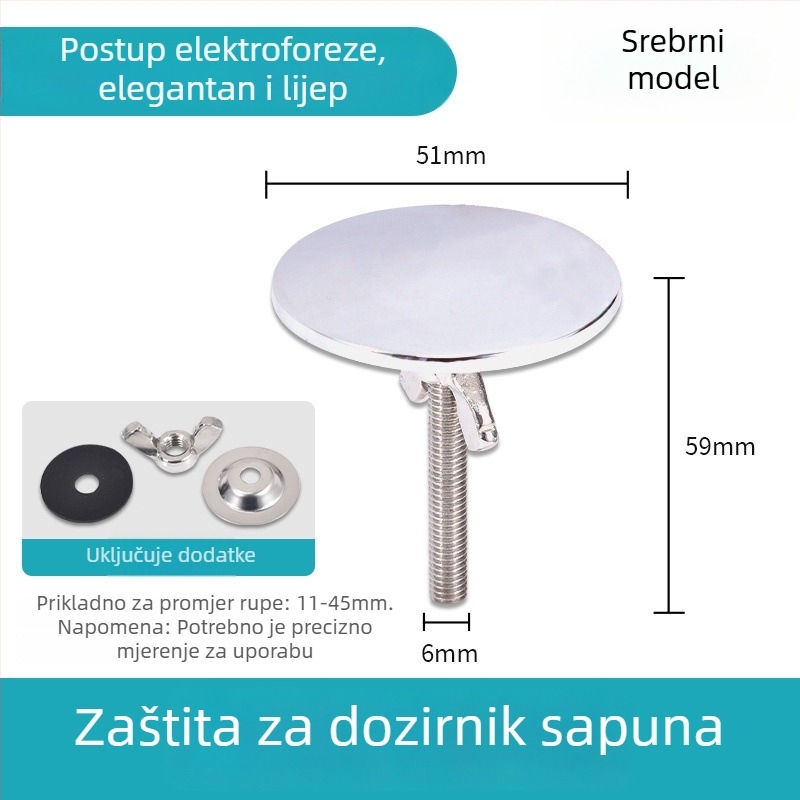 Poklopac otvora sudopera – cinkova legura, modern minimalistički stil, marka All things red, model Other