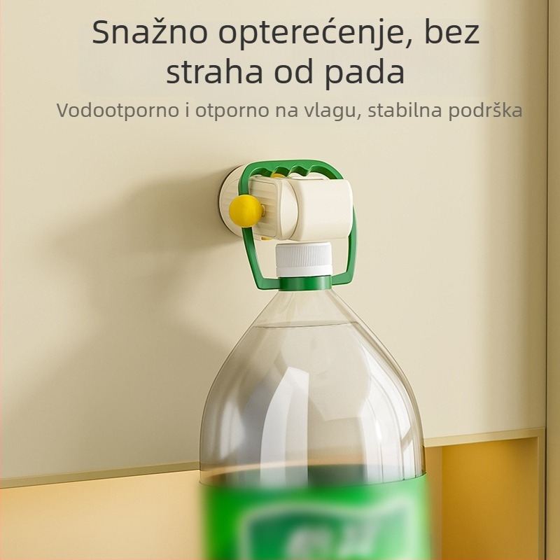 Pokretni držač za tuš sa usisnom čašom – zidni, ABS, 1-etažna polica za kupaonicu, bez bušenja, moderan dizajn