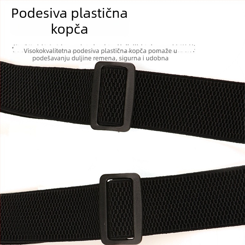 Unisex naramenice za hlače s četiri kuke, elastične naramenice za poslovne hlače, podesive 3,5×120 cm