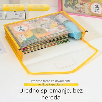 Prozirna torbica za dokumente: poslovne dozvole, razni dokumenti, potvrde i kućni registar