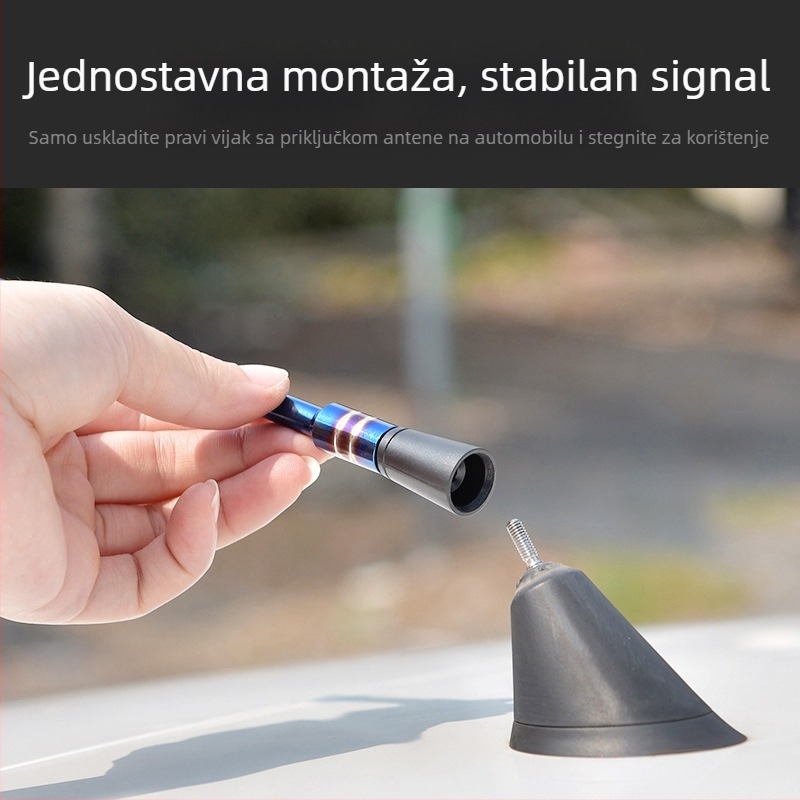 Delonghi auto antena za radio, univerzalna kompatibilnost, vijčasti način ugradnje, neograničen vijek trajanja