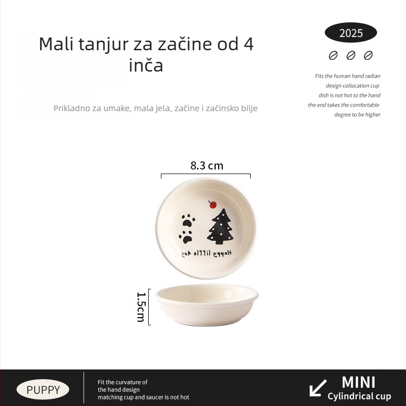 Keramički set zdjela, tanjura i ploča s prugastim uzorkom i nepravilnim oblikom, pogodan za mikrovalnu pećnicu, moguć otisak logotipa