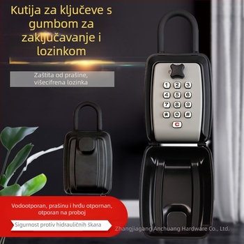 Kutija za ključe s mehaničkim kombinacijskim zaključavanjem, tijelo od cinkove legure, model G14, zidni nosač, namijenjena za kartice ključeva.