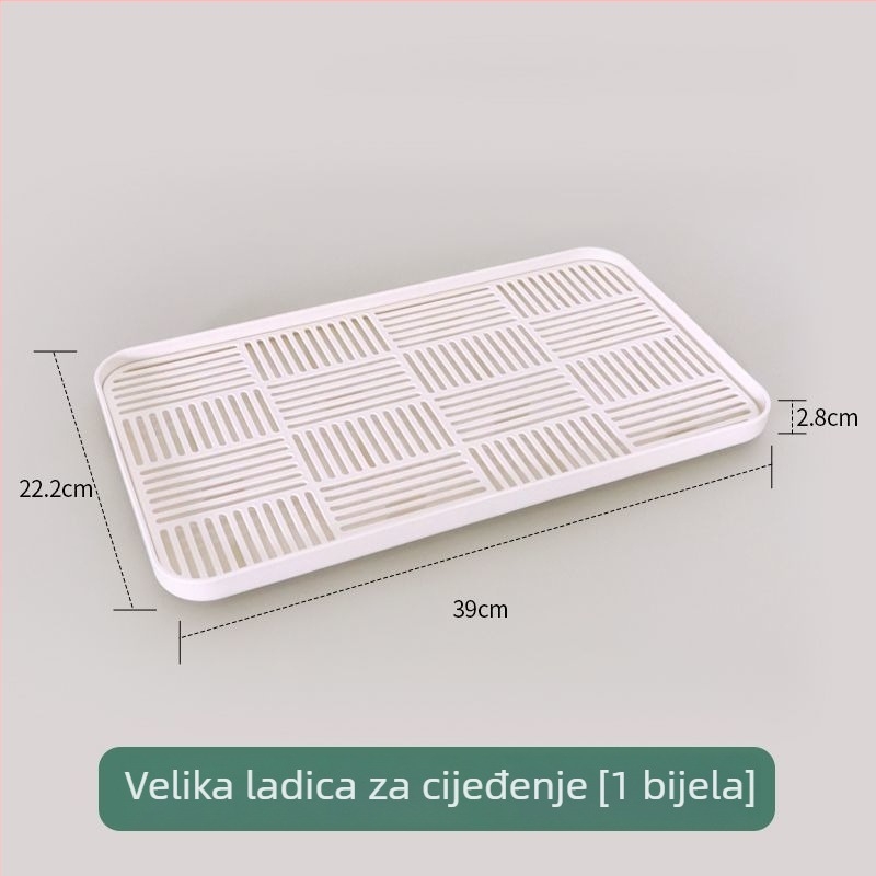 Dvostruki pladanj za prikaz i sušenje štapića, pravokutni nelepivi umetak