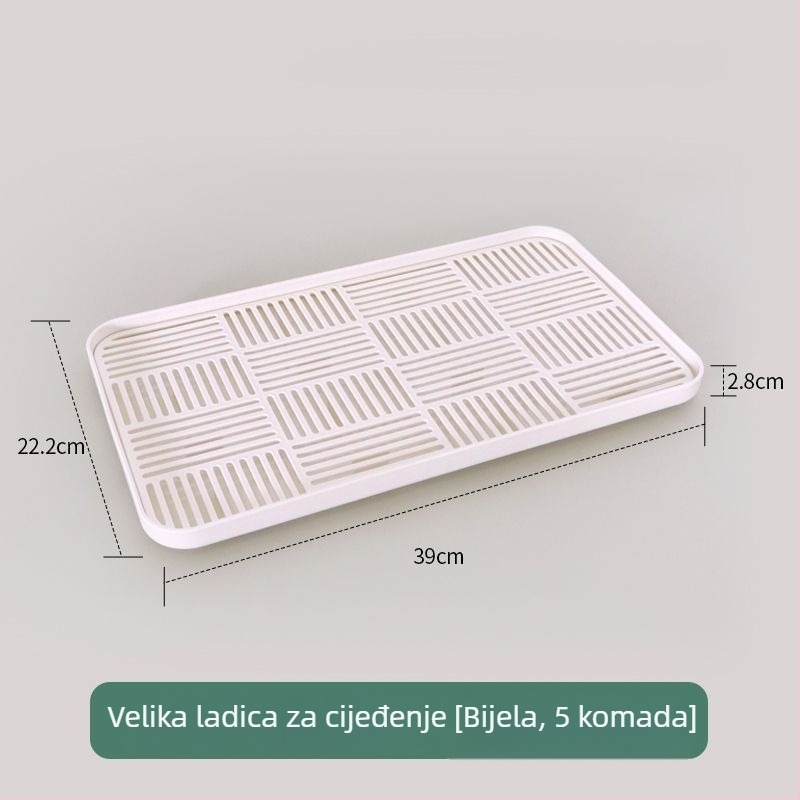 Dvostruki pladanj za prikaz i sušenje štapića, pravokutni nelepivi umetak