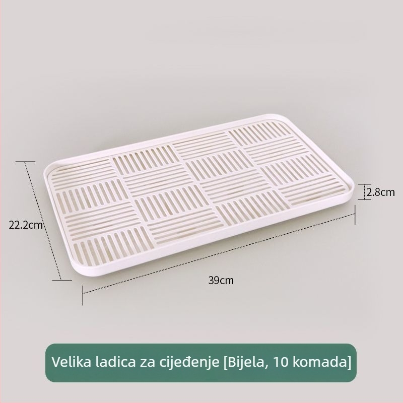 Dvostruki pladanj za prikaz i sušenje štapića, pravokutni nelepivi umetak