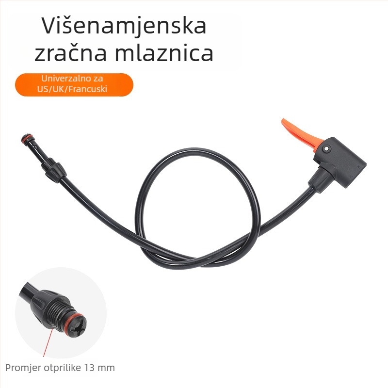 PVC mlaznica zraka za pumpu za bicikl, marka Captain of the Tower, licencirana privatna etiketa
