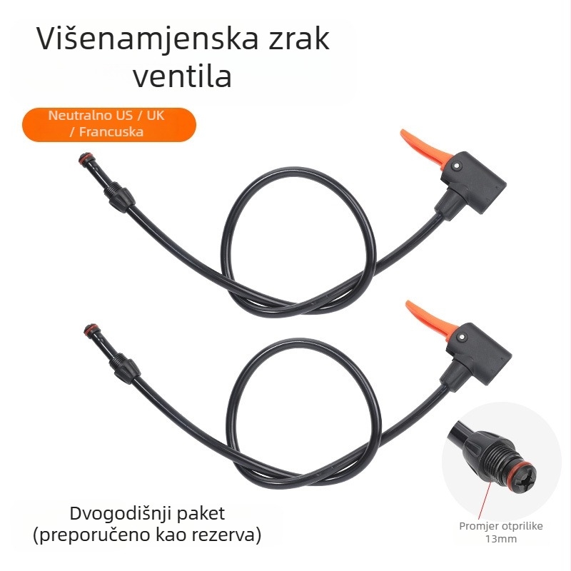 PVC mlaznica zraka za pumpu za bicikl, marka Captain of the Tower, licencirana privatna etiketa