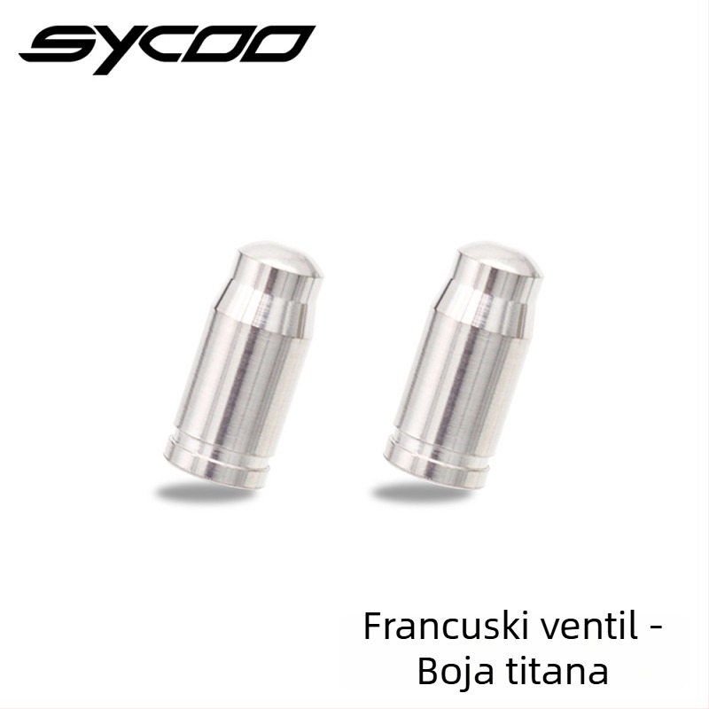 Sycoo Titanski Presta kapica za ventil za planinski bicikl, zaštita od prašine