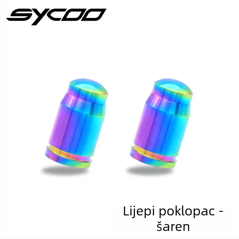 Sycoo Titanski Presta kapica za ventil za planinski bicikl, zaštita od prašine