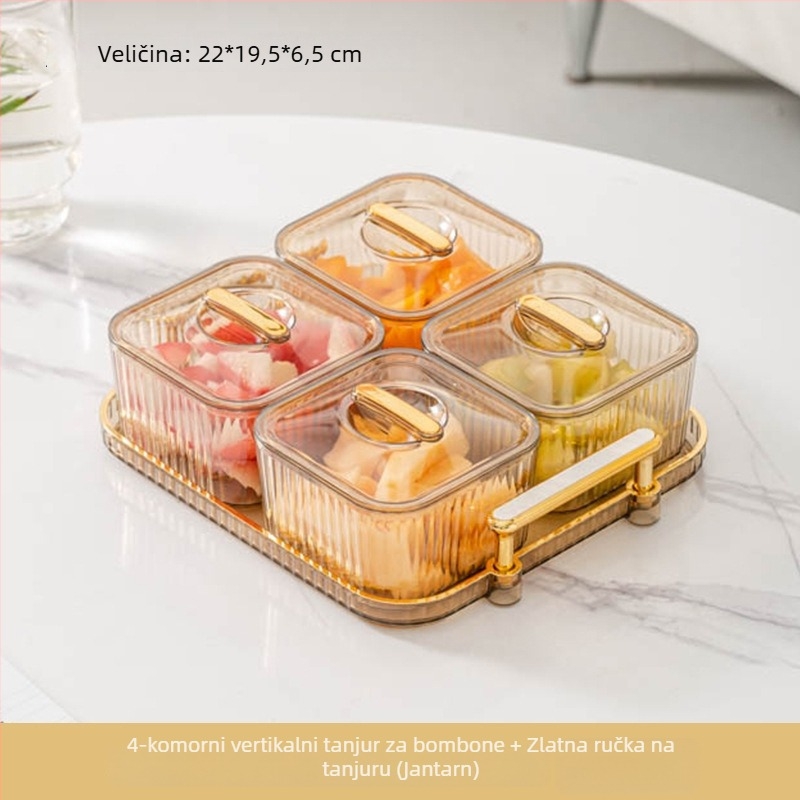 Plastični pladanj za voće, lagani luksuz, retro stil, marka Liangyouyu (Plastični; pladanj za voće; Liangyouyu; lagani luksuz; retro stil)