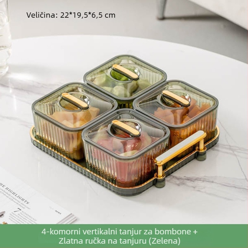 Plastični pladanj za voće, lagani luksuz, retro stil, marka Liangyouyu (Plastični; pladanj za voće; Liangyouyu; lagani luksuz; retro stil)
