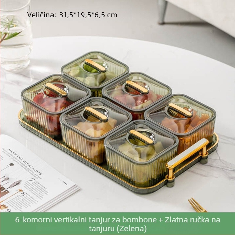 Plastični pladanj za voće, lagani luksuz, retro stil, marka Liangyouyu (Plastični; pladanj za voće; Liangyouyu; lagani luksuz; retro stil)