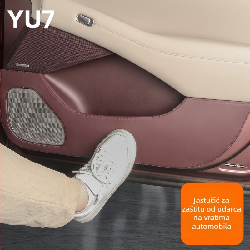 Nappa kožni zaštitnik vrata za Xiaomi Yu7 – unutarnja ploča vrata, zaštita od prljavštine, Coolness brend