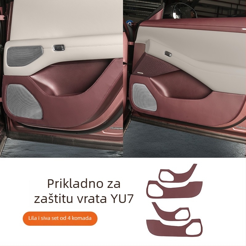 Nappa kožni zaštitnik vrata za Xiaomi Yu7 – unutarnja ploča vrata, zaštita od prljavštine, Coolness brend