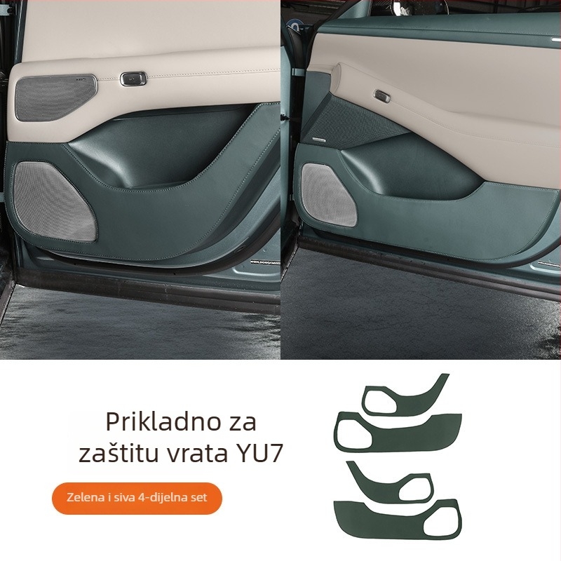 Nappa kožni zaštitnik vrata za Xiaomi Yu7 – unutarnja ploča vrata, zaštita od prljavštine, Coolness brend