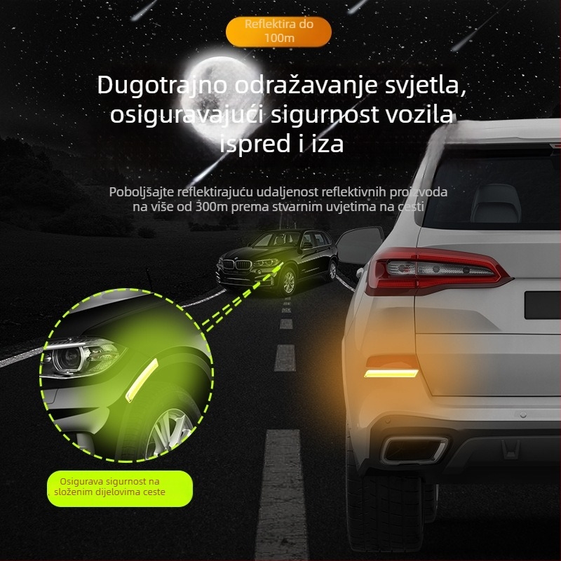 Naljepnica za vrata automobila protiv sudara, univerzalni model 103, ljepilo, prilagodljivo