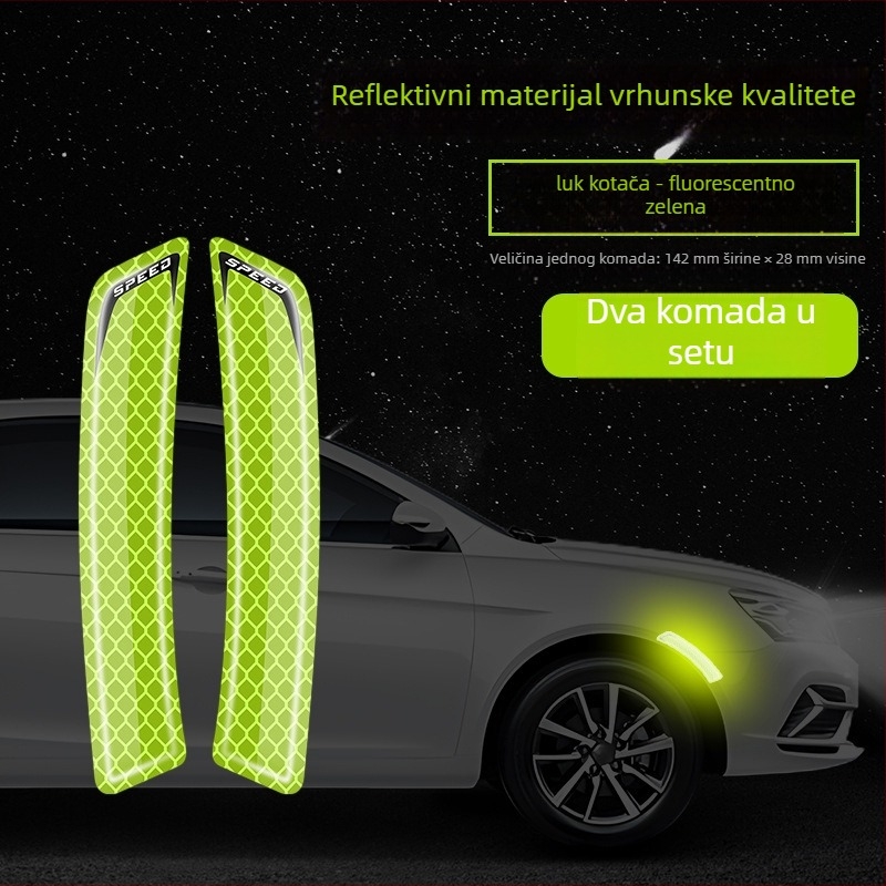 Naljepnica za vrata automobila protiv sudara, univerzalni model 103, ljepilo, prilagodljivo