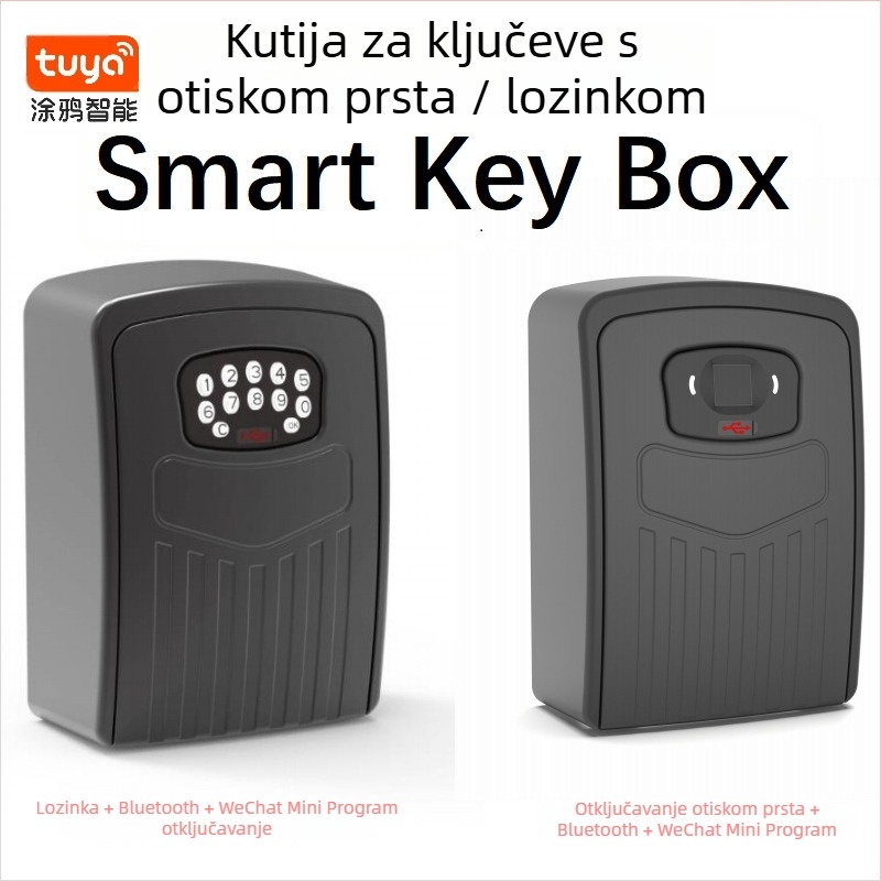 Graffiti kutija za ključe BOX02, cinkova legura, modernog minimalističnog stila, za javne prostore, urede, skladišta i stanovanja