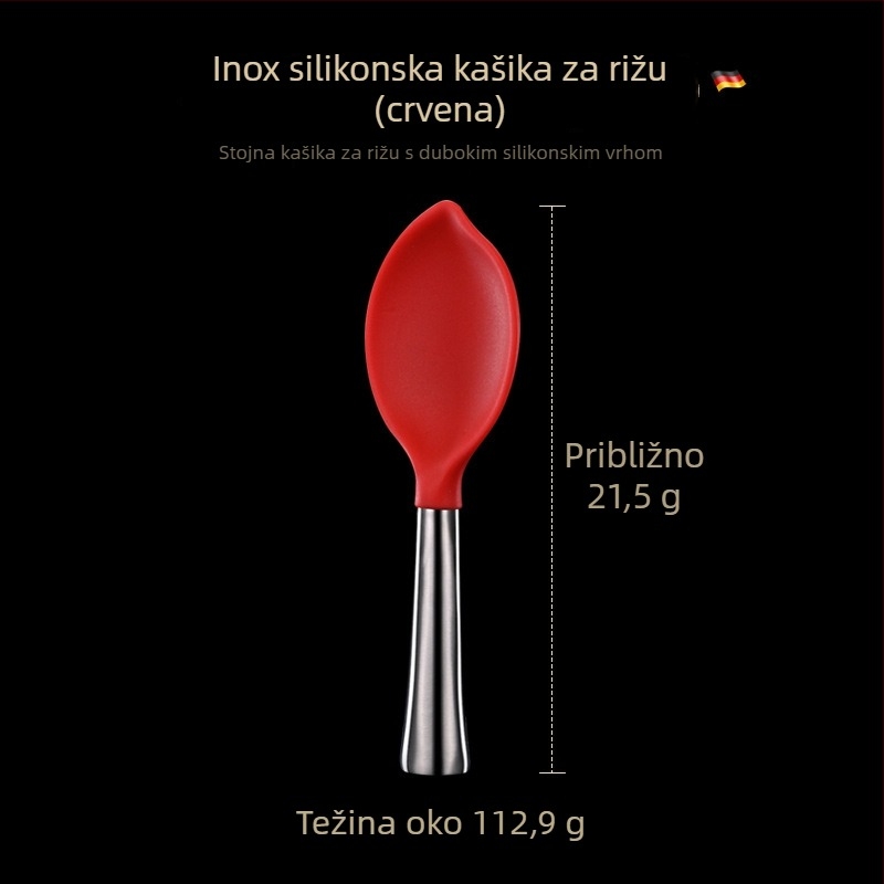 Drvena žlica za rižu, moderan jednostavan stil, ogledni završni premaz, brend Bormans, lansirana 2024.